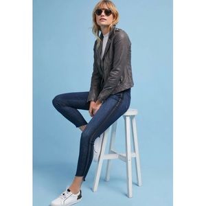 MOTHER Sweeping Racer Stunner Zip Ankle Step Fray jeans 24